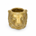 Blumentopf Löwe Gold D11/13×10 cm – Eleganter Deko-Übertopf Bild 1