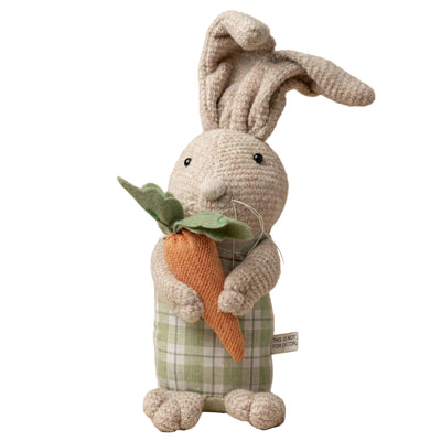 Deko Osterhase Plüsch mit Karotte, 30 cm