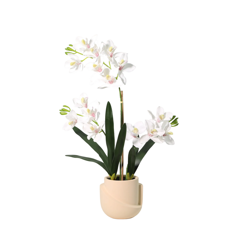 Künstliche Phalaenopsis Orchidee 71cm mit Topf