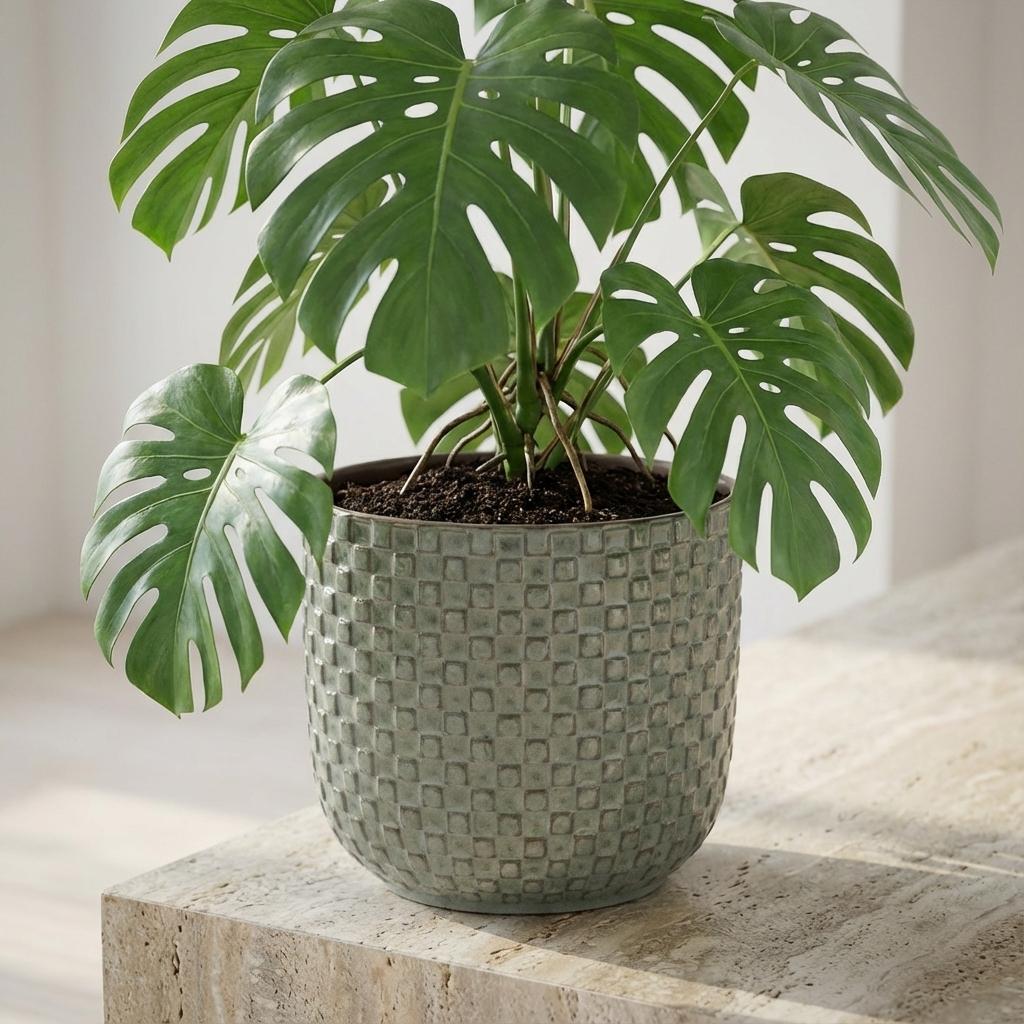 Mini pot relief groen D7