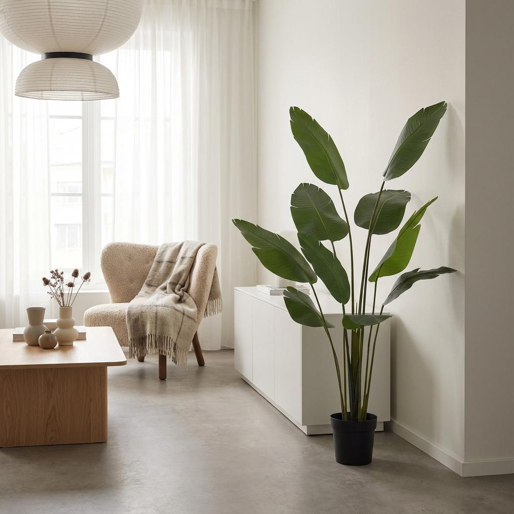 Kunst Strelitzia Nicolai - 180cm