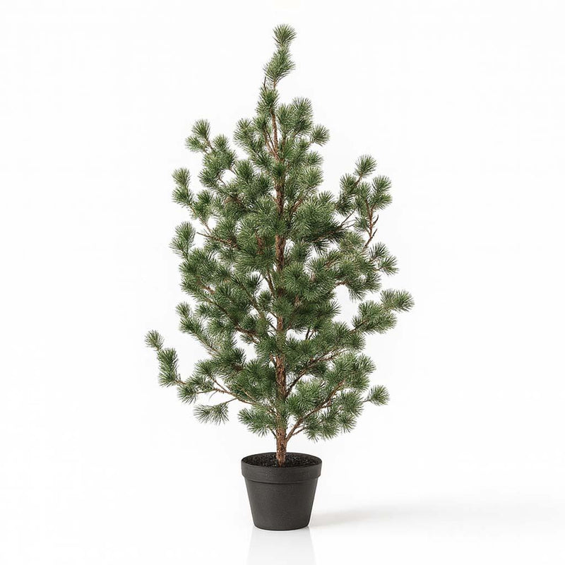 Kiefer Kunstbaum 80 cm - Realistischer Weihnachtsbaum im Topf