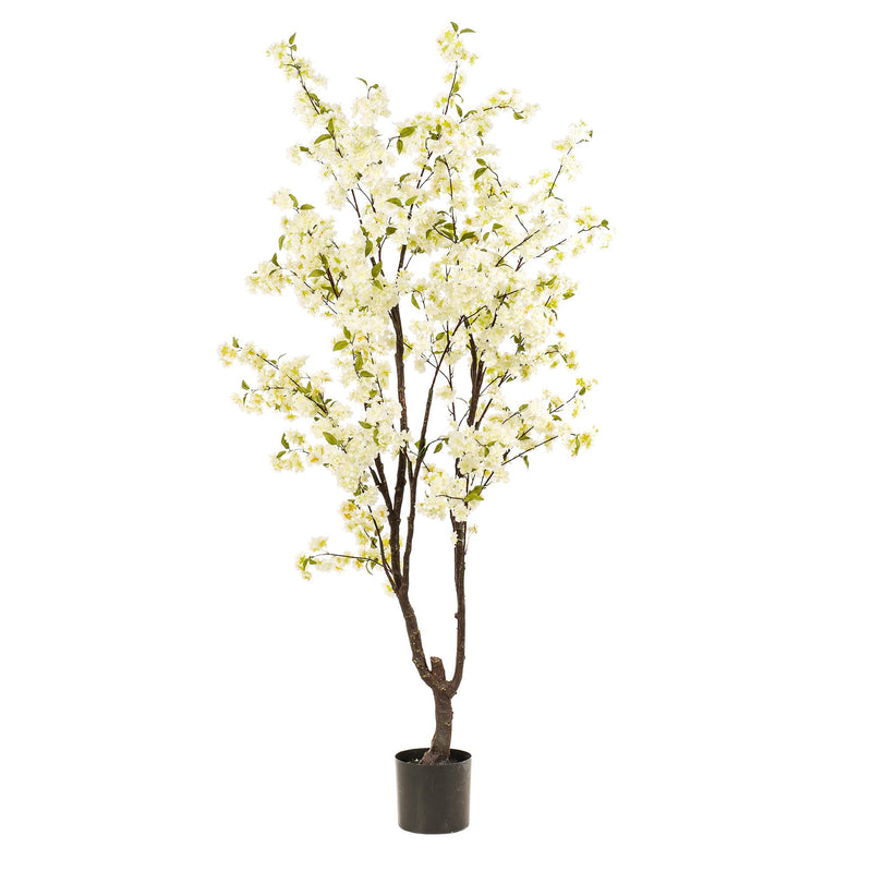 Kunst Kirschblüte Weiß 210 cm – pflegeleichte Dekoration für Ihr Zuhause