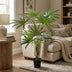 Künstliche Rhapis Excelsa Palme, 120 cm – Pflegeleicht & Dekorativ Bild 4