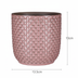 Eleganter Pflanztopf Relief Rosa D13,5 cm – Stilvolle Deko für Ihr Zuhause Bild 2