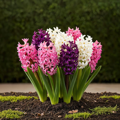 Hyazinthen Pastel Mix Blumenzwiebeln - 10 Stück, Hardy Perennial