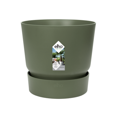 Elho Greenville Rund Pflanztopf Grün D24 x H23 cm