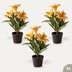 Lilie Gelb/orange 3 Stück - Bündelprodukt - Kunstpflanzen Bild 1