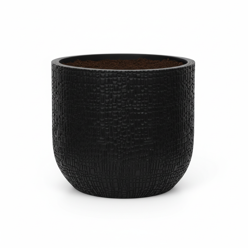 Capi Topf Schale Skin Anthrazit D14 cm - Eleganz für Drinnen & Draußen