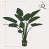 Künstlicher Philodendron, 120 cm Bild 2