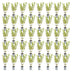 Green boutiQ - 40x Ligustrum ovalifolium Aureum - Buntblättriger Liguster - Heckenpflanzen - Immergrün - Bunt - Topf 9cm - Höhe 35-45cm Bild 3