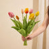 7 'Real Touch' Kunsttulpen – Bunter Strauß, 42 cm Bild 2