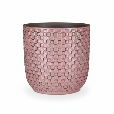 Mini Pot Embossed Pink D7: Charming design for your plants