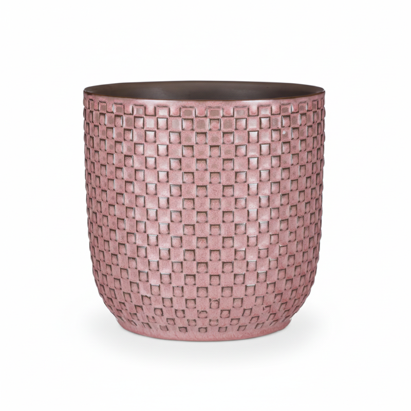 Mini Topf Relief rosa D7: Charmantes Design für Ihre Pflanzen