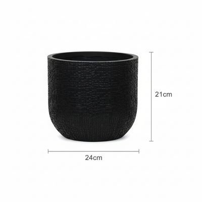 Capi Pot Bowl Skin Anthracite D24cm H21cm