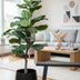Kunstpflanze Ficus Lyrata (Tabakspflanze), 120 cm Bild 5