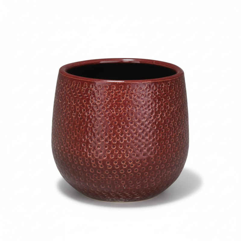 Runder Topf Gabriel Bordeaux D14 - Elegantes Design für Ihre Pflanzen