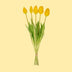 Gelbe Kunsttulpen 'Real Touch' – 5 Stück – 42 cm Bild 2