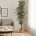 Künstlicher Ficus benjamina variegata, 205 cm – pflegeleicht & dekorativ Bild 2