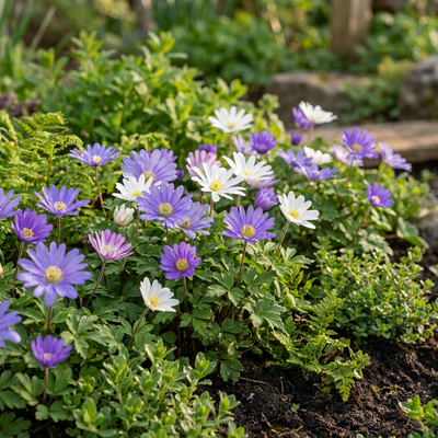 400x Anemone Blanda Mix - Frühlingszauber für Ihren Garten