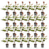 Green boutiQ - 24x Photinia fraseri Red Robin - Glanzmispel - Heckenpflanzen - Immergrün - Rot - Topf 9cm - Höhe 25-35cm Bild 2