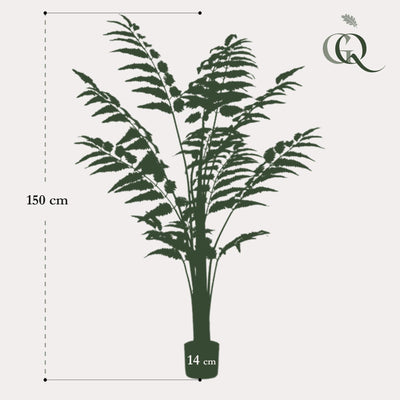 Kunstpflanze Rumohra Adiantiformis (Lederfarn) - 150 cm