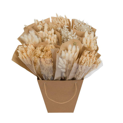 Getrocknete Blumen Mono-Mix Weiß 50cm