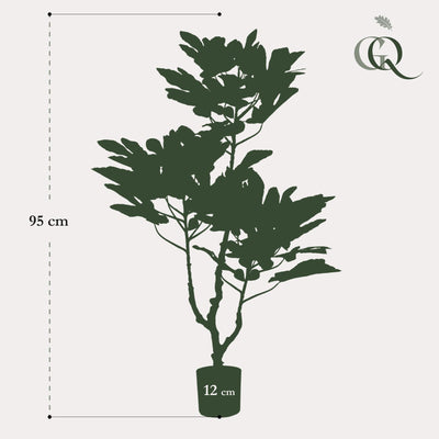 Kunst-Feigenbaum Ficus Carica, 95 cm – Mediterranes Flair für Ihr Zuhause