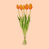 Vaas Jessie Strik + 10x real touch Tulpen Orange Bild 4