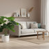 Artificial Monstera Deliciosa in White Pot, 50cm Bild 2