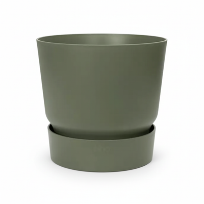Elho Greenvile Rundblatt Blumentopf Grün, D20 cm