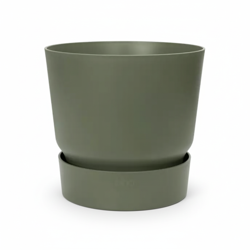 Elho Greenvile Rundblatt Blumentopf Grün, D20 cm