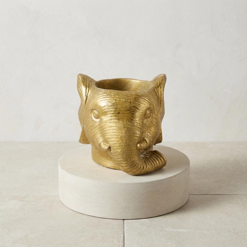 Planter Olifant D11/12x10cm - Gold - D11/12x10cm