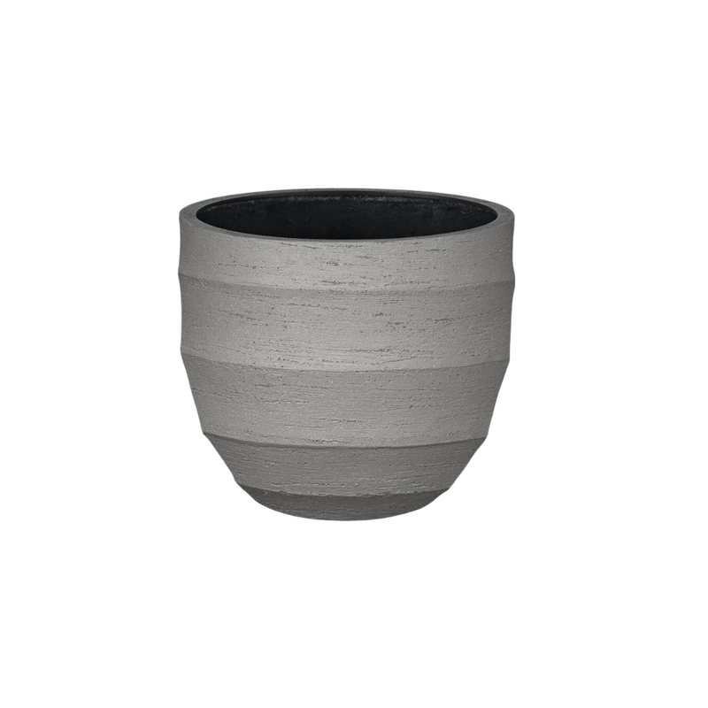 Bordo New Ei Grau Blumentopf D45xH38: Eleganter Pflanztopf für drinnen & draußen