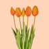 Tulpen boeket Oranje - 10 stuks - 'Real Touch' Kunst tulpen - 42 cm Bild 5
