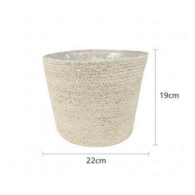 Selin Basket: Natural Decorative Basket for Plants, 26cm
