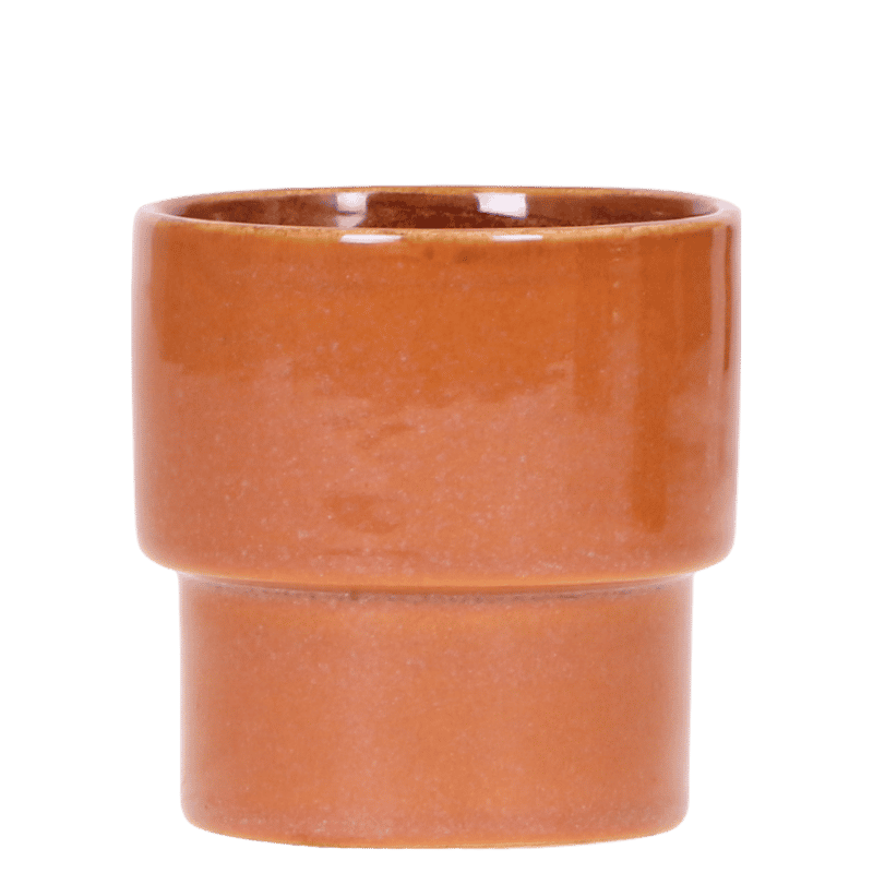 Kolibri Home | Timeless Übertopf - Orange - Ø9 cm