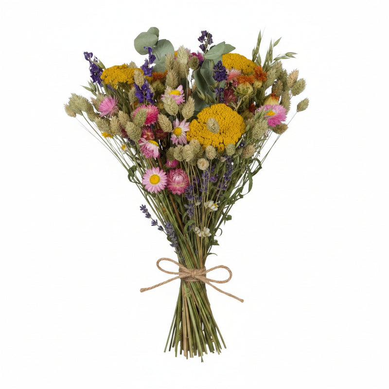 Getrocknete Blumen: Klassisches Bouquet, 4 Sträuße, 60cm