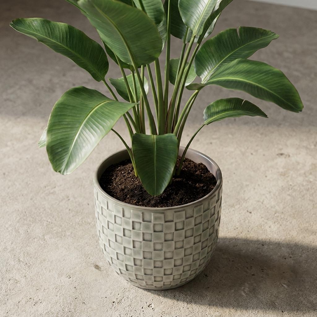 Mini pot relief wit D7