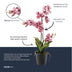 Künstliche Orchidee Vanda 60 cm Altrosa im Topf Bild 5