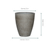 Ben M Übertopf Dioret Grau D37 x H45 cm – Eleganter Pflanzentopf Bild 2