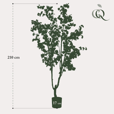 Künstliche Kirschblüte 210 cm Rosa Kunstpflanze Prunus
