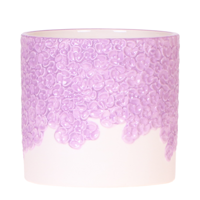 Kolibri Home Blumentopf Lila Ø12cm - Eleganter Deko-Übertopf