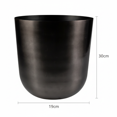 Pot Mayk Lead - D20: Elegant Planter in Lead Gray