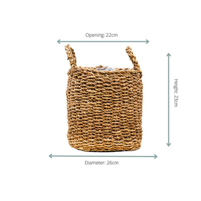 Basket Jack 26x23 cm – Decorative Basket for Indoors & Outdoors
