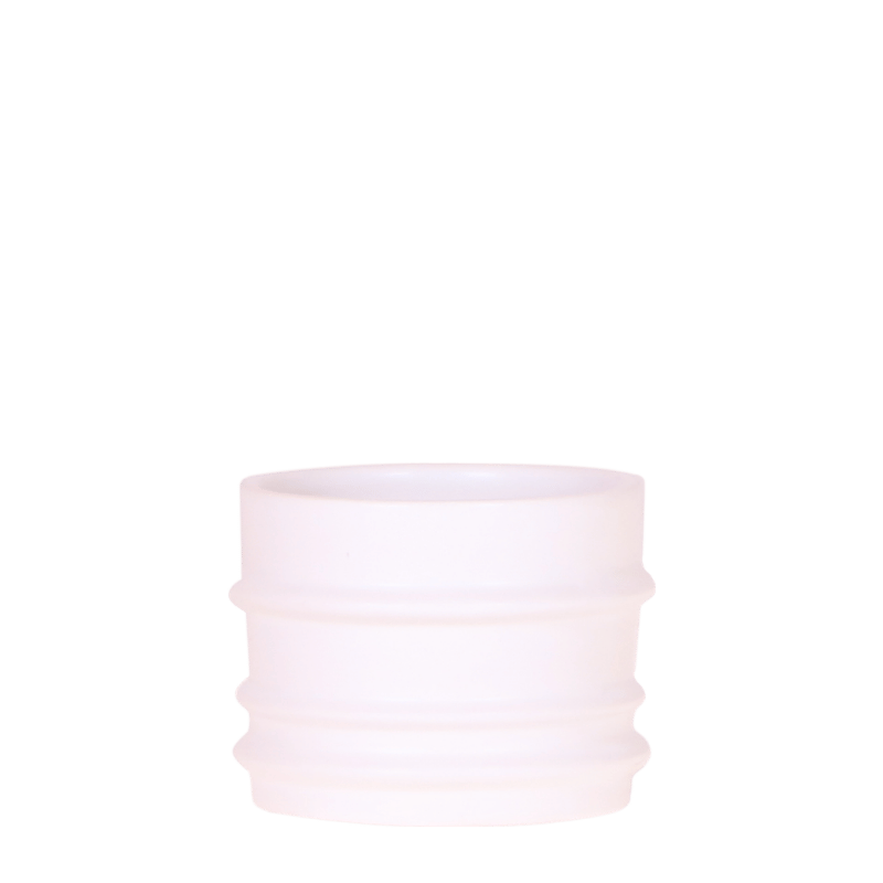 Kolibri Mellow-Übertopf Weiß - Ø6cm - Minimalistisches Design