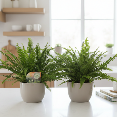 Nephrolepis Krullvaren - 2er Set - Ø12cm Topf - 30cm Höhe