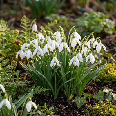 100x Riesen-Schneeglöckchen (Galanthus Elwesii) - Weiß - Zwiebelgröße 5/6