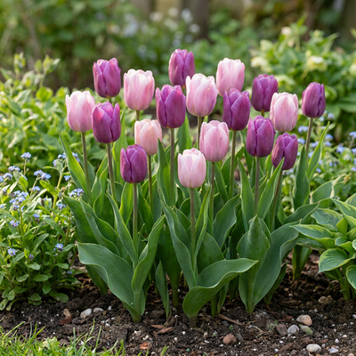 24x Tulpenzwiebeln Macron Mix - Frühblüher, Größe 11/12