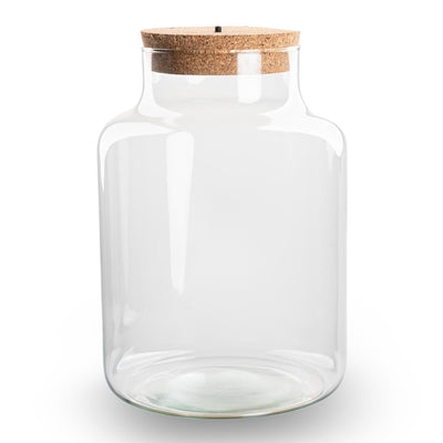 Terrarium Little Milky mit LED-Beleuchtung – Ø 17 cm, H 25 cm